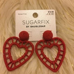 Sugarfix by BaubleBar Red Heart Earring Set